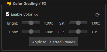 Color Grading FX Panel